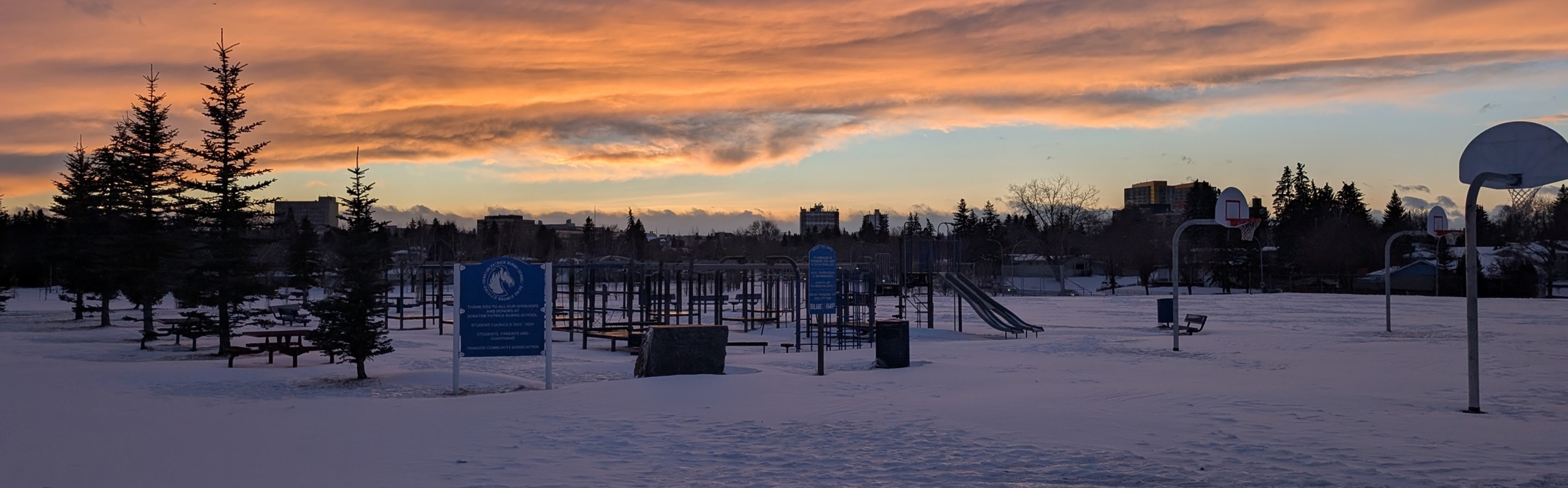 SPB Weekly Top Image, Playground, Sunset, Jan 5 2026
