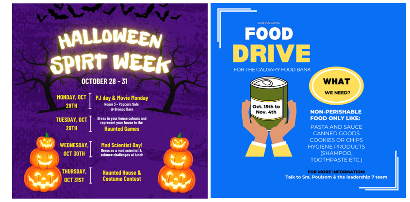 Food Drive And Spirit Week